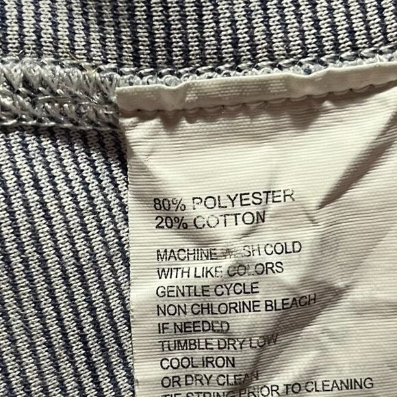 Tommy Bahama Reversible Full Zip  Blue/Gray Women's Sweater   Hight Neck Sz XL - Picture 10 of 11